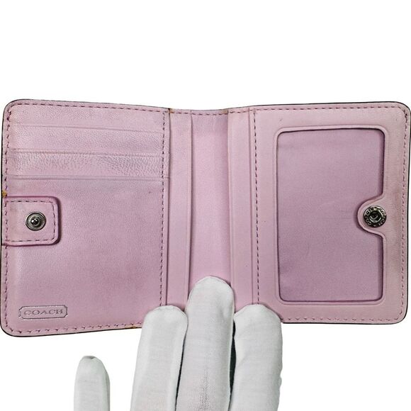 Vintage COACH Madison Small Leather Bifold Wallet - 3.75” x 3.75” x 0.75” - Picture 4 of 10